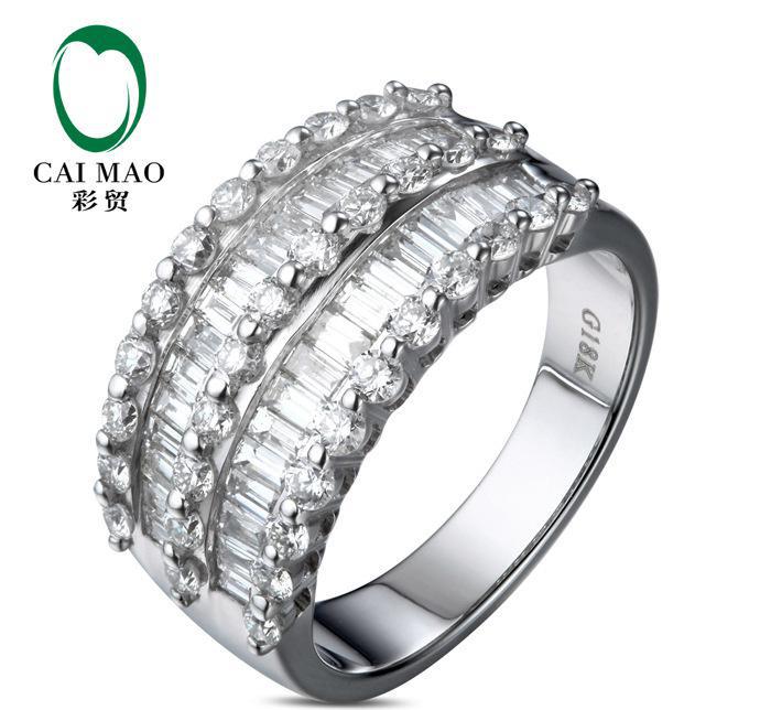 彩貿工廠價豪華排鉆NGTC 18K白金鉆石戒指133 珠寶首飾的開發與銷售策略